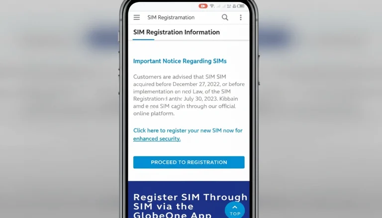 official Globe SIM Registration